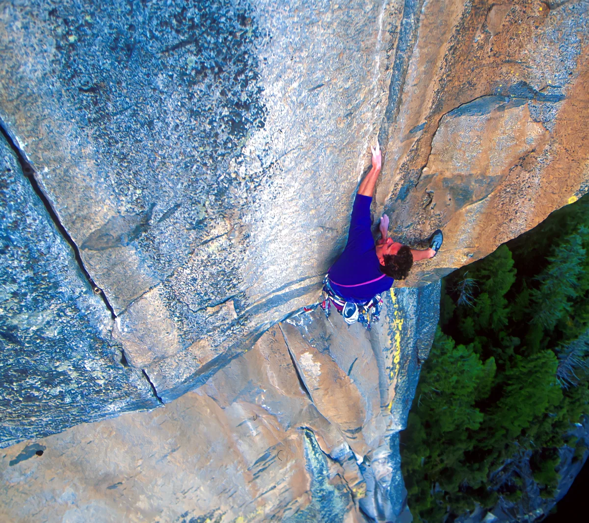 Russ McBride climbing outdoors